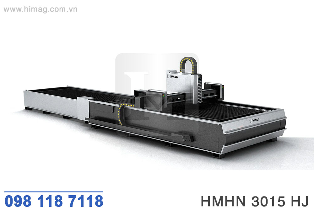 Hình máy cắt laser CNC hai bàn làm việc 3000W