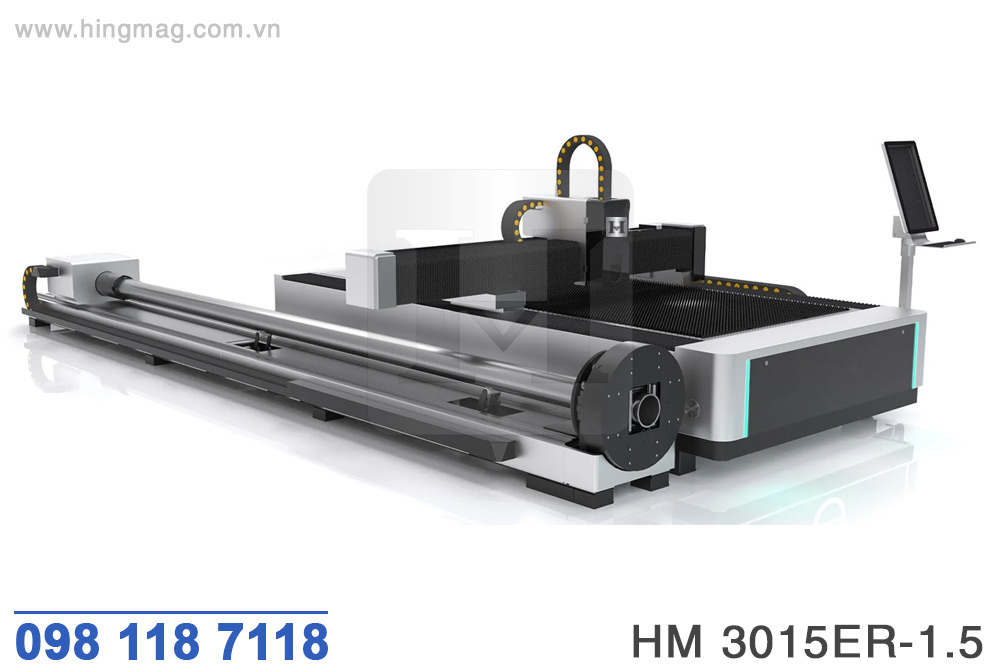 Máy căt laser CNC cắt tấm ống hộp 1500W | HIMAG