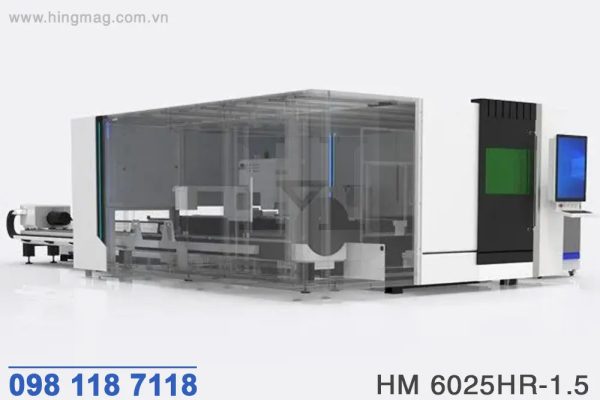 Máy fiber laser CNC cắt tấm ống hộp tải nặng 1500W | HIMAG