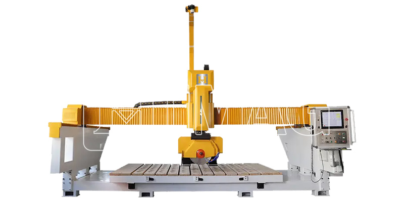 Máy cắt đá CNC lưỡi cưa nghiêng xoay độ | HIMAG 