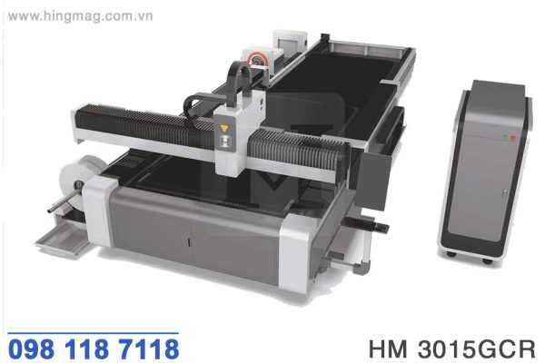 Máy fiber laser cắt tấm ống hai bàn làm việc | HIMAG