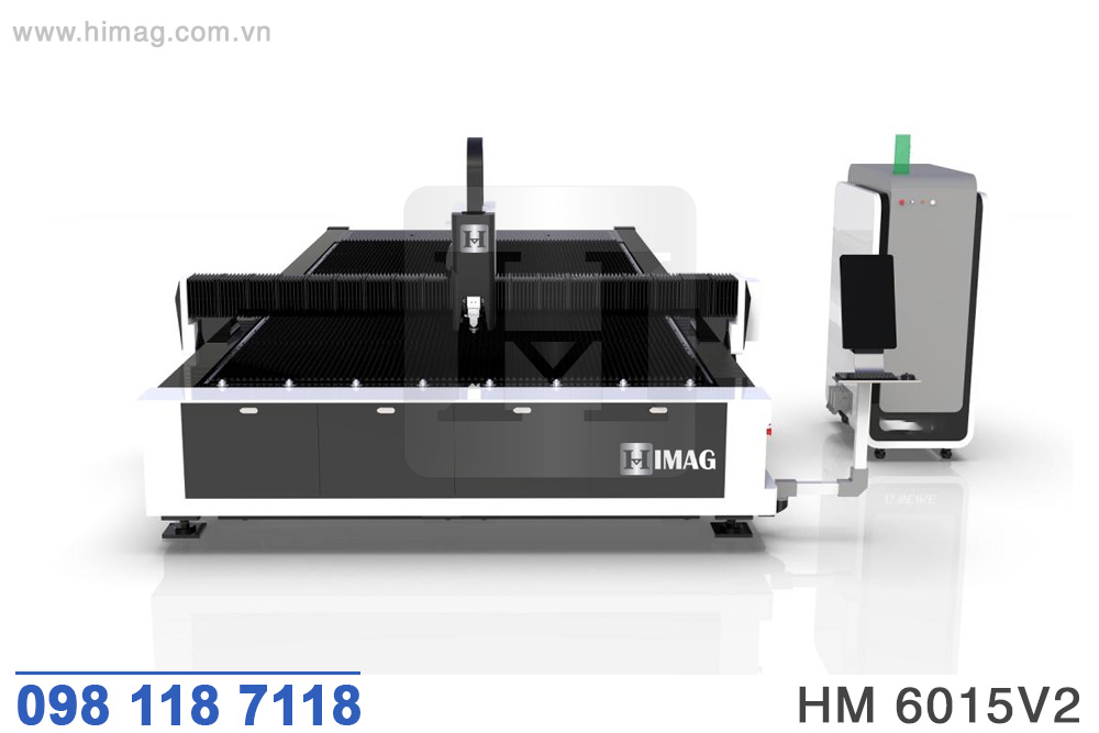 Máy cắt laser fiber cnc 1500x6000mm cắt tấm | Himag