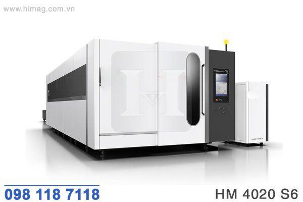 Máy cắt laser CNC tải nặng 6000W bàn đôi | HIMAG