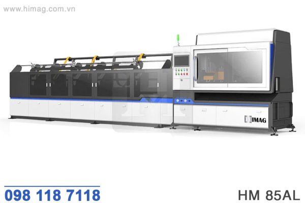 Máy laser fiber CNC cắt ống hộp nạp phôi tự động | HIMAG