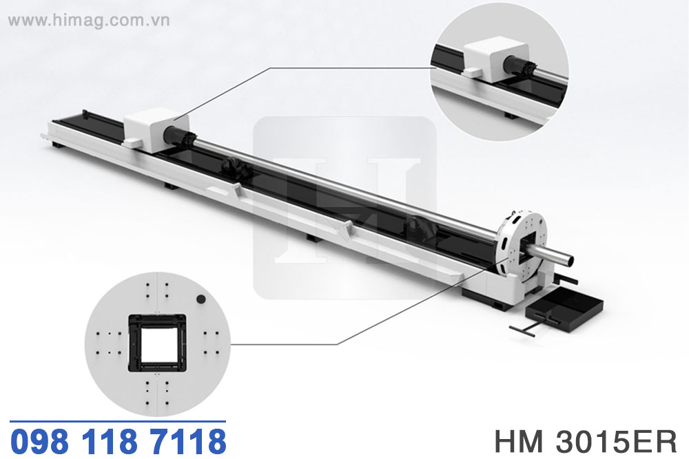 Chuck kẹp phôi máy cắt ống laser CNC D230 | HIMAG