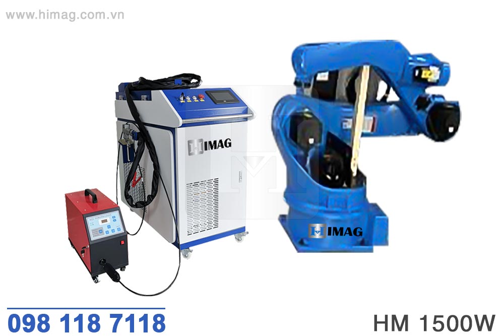 Robot hàn laser fiber 1500W 3 chức năng | Himag