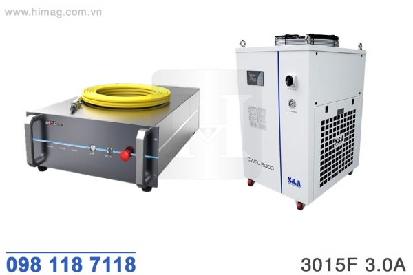 Bộ nguồn laser và bộ làm mát máy cắt laser fiber 3000W | Himag