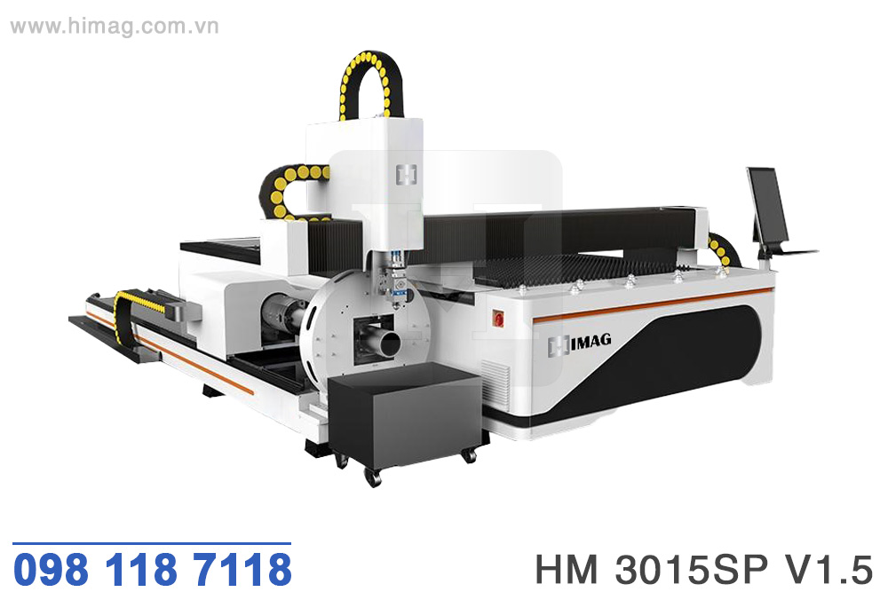 Máy cắt laser CNC tấm ống kết hợp 1500W | Himag