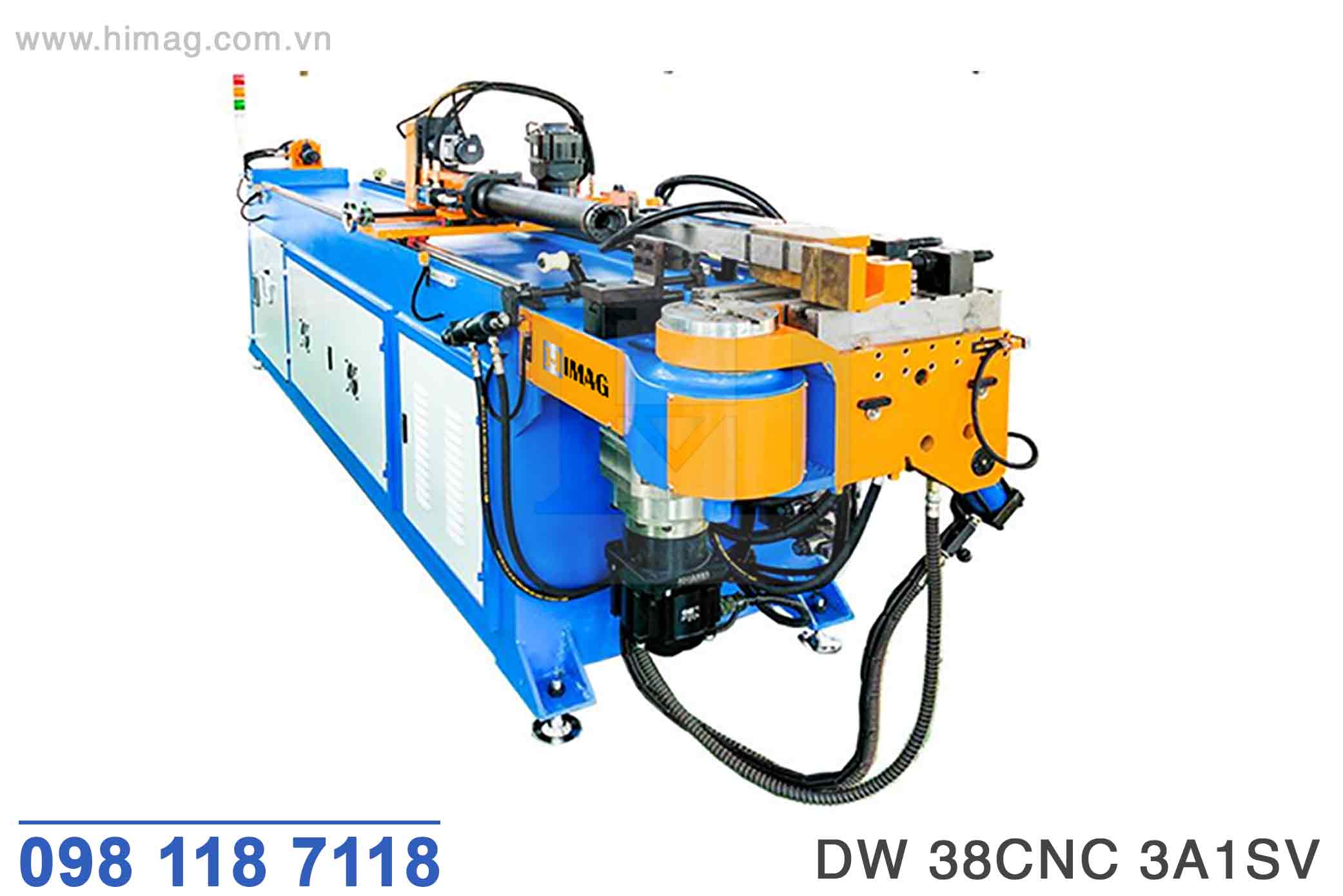 Máy uốn ống 3 trục 1 tầng làm việc trục đẩy V | Himag