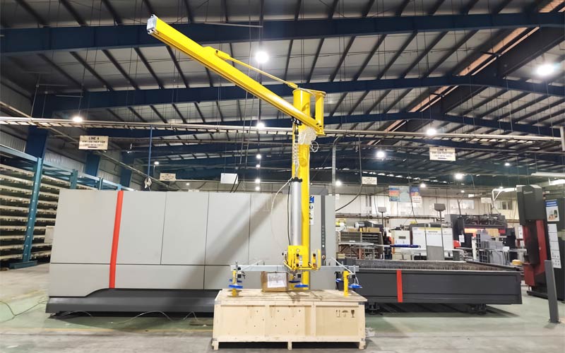 Bàn giao bộ nâng hạ phôi máy cắt laser | Himag