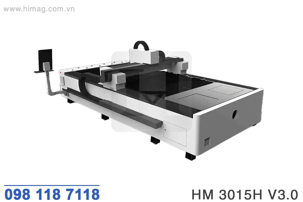 Mặt sau của máy cắt laser cnc 3000W