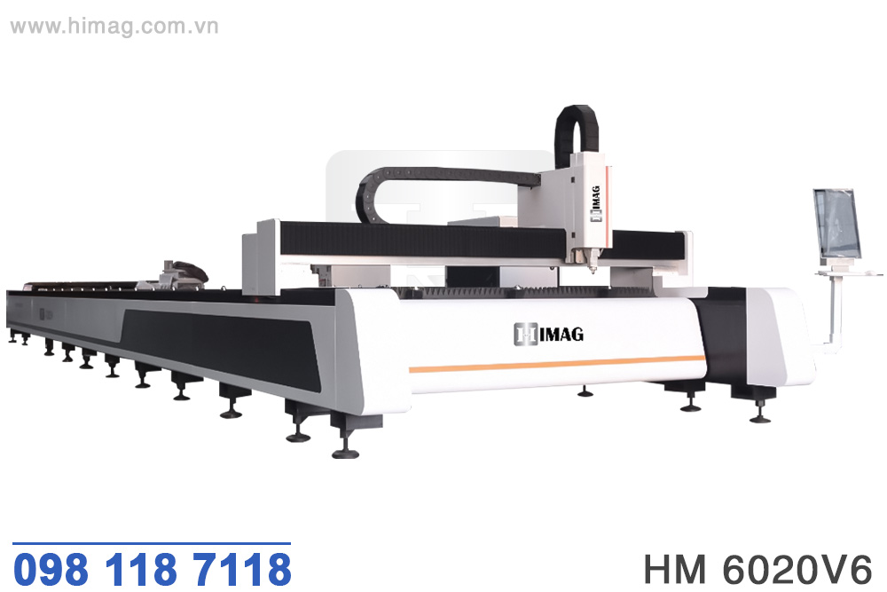 Máy cắt laser tấm CNC 6000W bàn 6000x2000mm | Himag