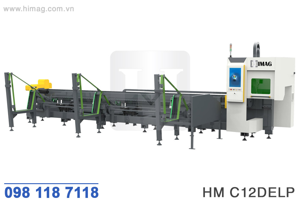 Máy cắt ống laser CNC 2000W đưa phôi tự động | Himag