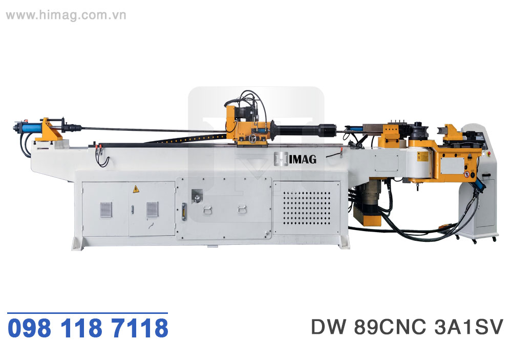 Máy uốn ống 3 trục đường kính 89mm trục đẩy V | Himag