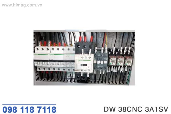Linh kiện điện máy uốn ống 3 trục 1 tầng làm việc trục đẩy V | Himag