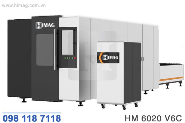 Máy cắt laser CNC tải nặng 6000w bàn đôi | Himag