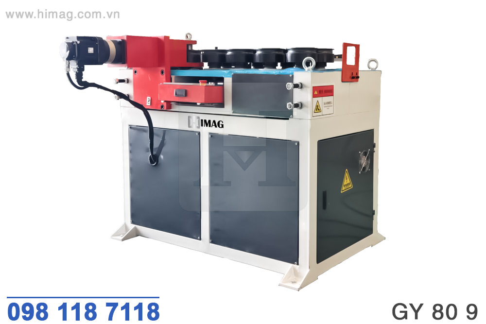 Máy uốn ống 9 trục rulo đường kính 80mm | Himag