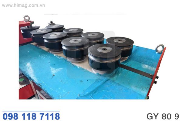 Rulo máy uốn ống 9 trục rulo đường kính 80mm | Himag