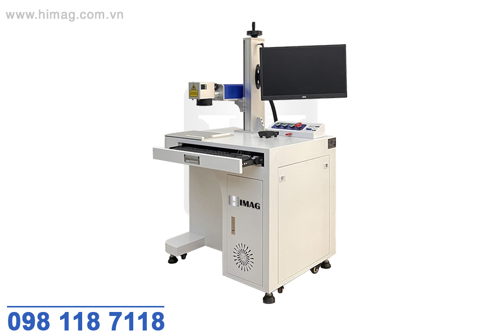 Máy khắc laser fiber dạng tủ | Himag