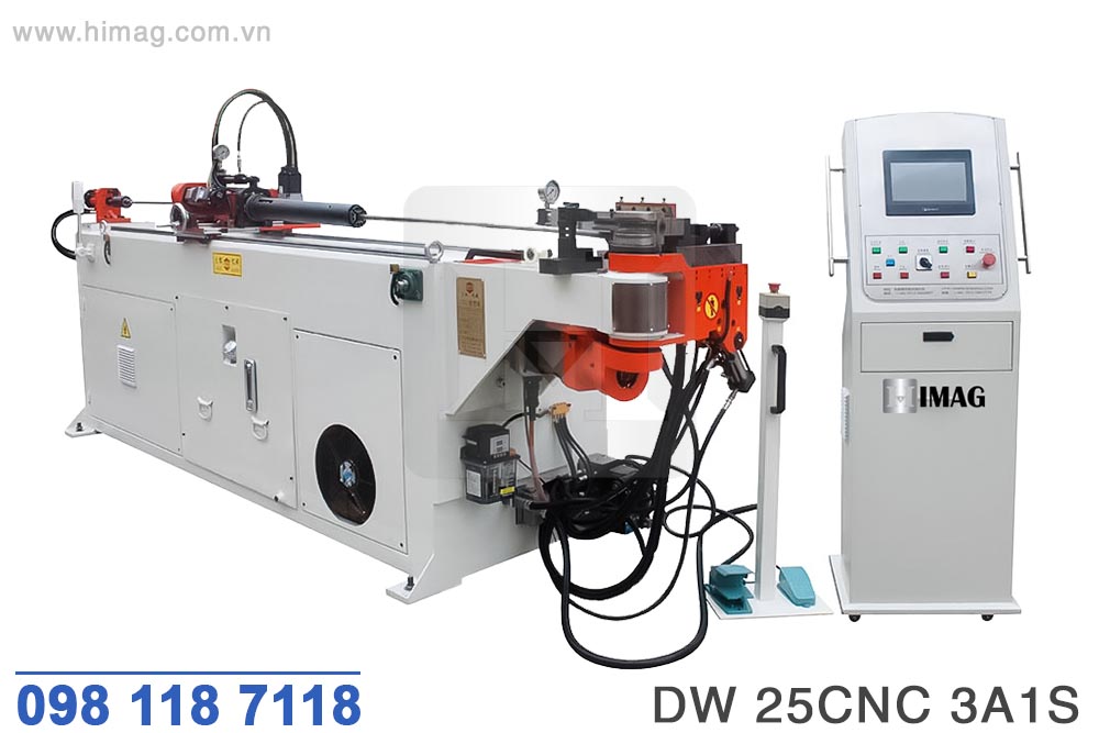 Máy uốn ống 3 trục làm việc đường kính 25mm