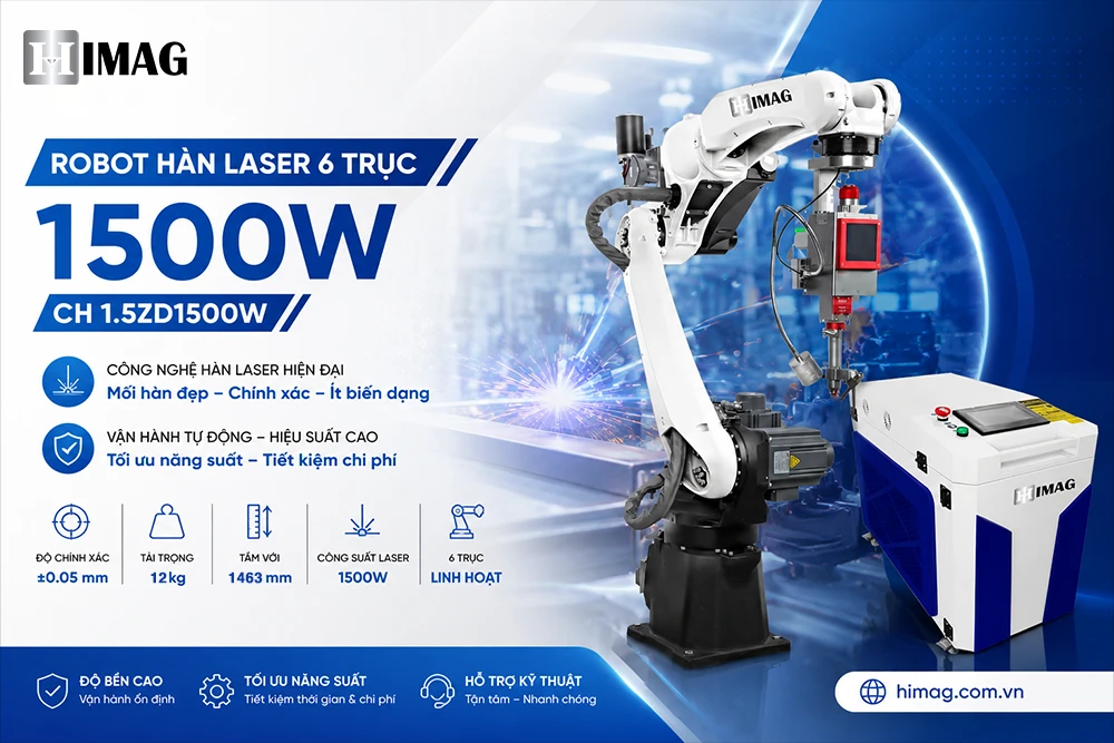 Ảnh đại diện Robot hàn laser 6 trục 1500W