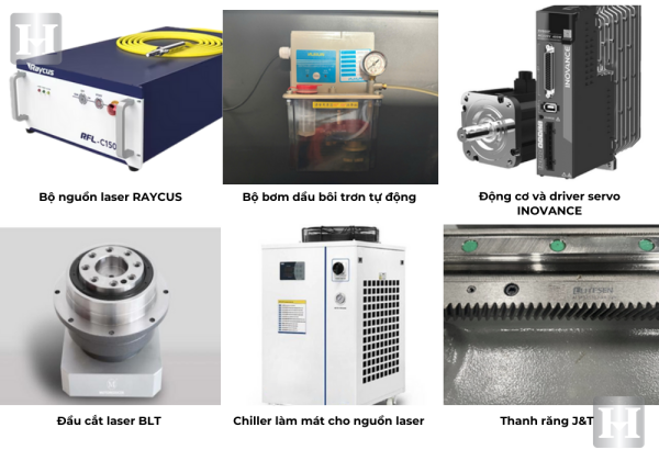 Chi tiết máy cắt laser ống 1500W đưa phôi bán tự động – TR 6016 1500SL