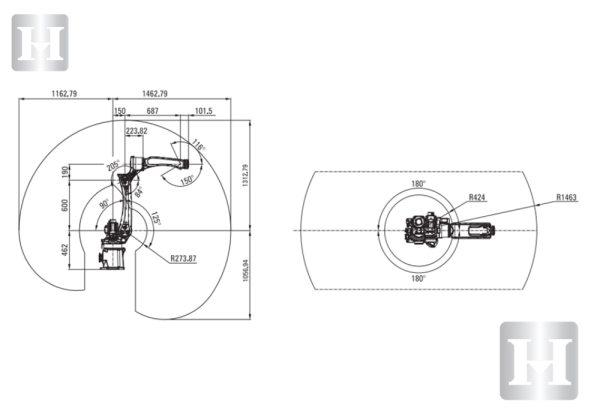 sản phẩm từ máy robot hàn laser 6 trục 1500w CH 1.5ZD1500W