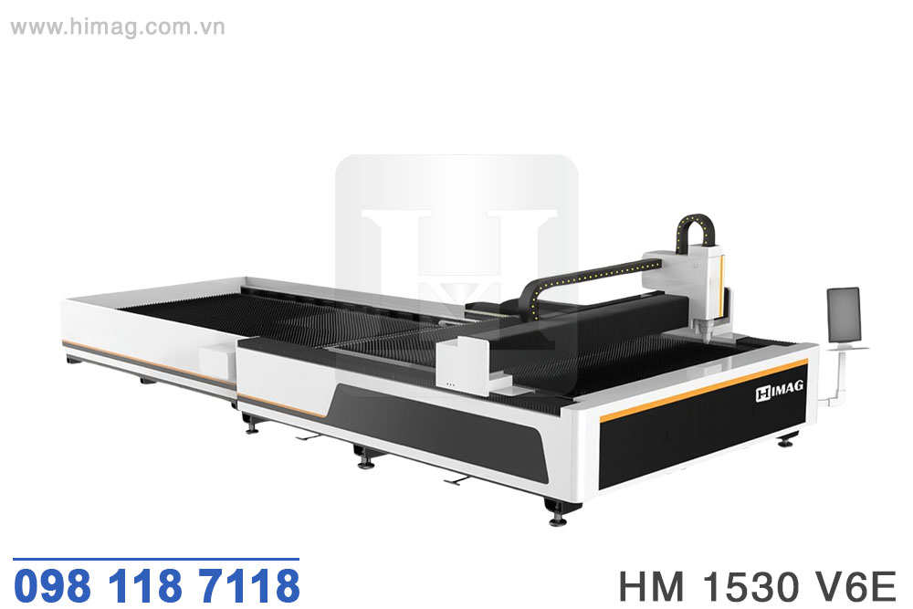 Máy cắt laser tấm 6000W bàn chuyển phôi 1500x3000mm - HM 1530 V6E