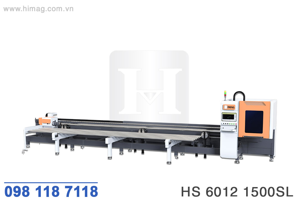 Máy cắt ống laser 1500W D120 đưa phôi bán tự động - HS 6012 1500SL