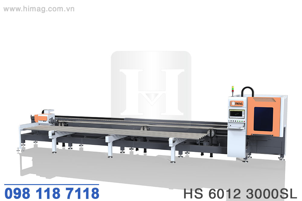 Máy cắt ống laser 3000W D120 đưa phôi bán tự động - HS 6012 3000SL