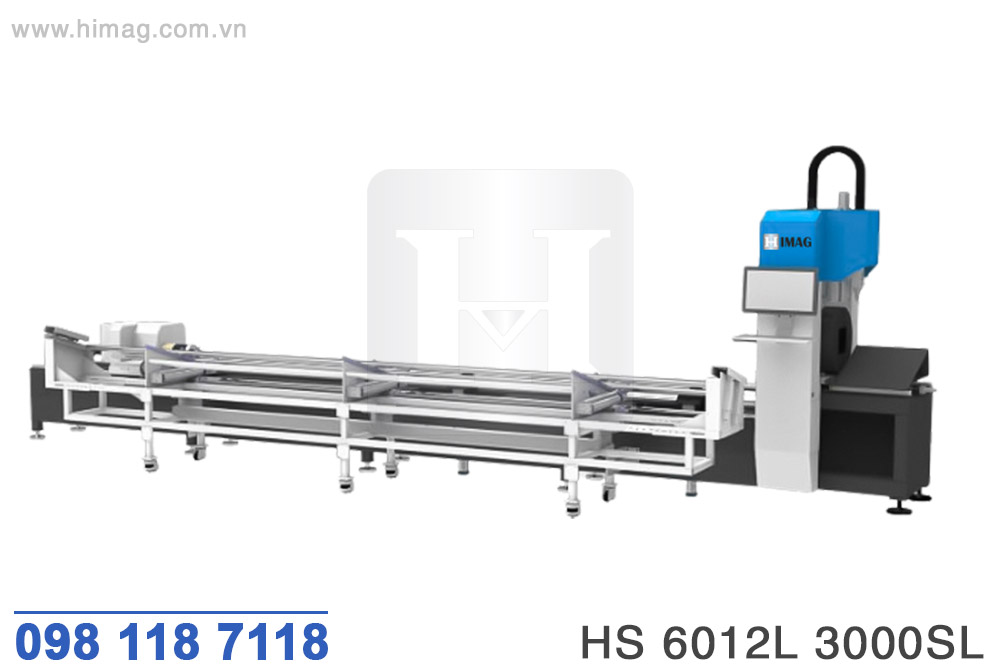 MÁY CẮT ỐNG LASER TẢI NHẸ 3000W D120 ĐƯA PHÔI BÁN TỰ ĐỘNG - HS 6012L 3000SL