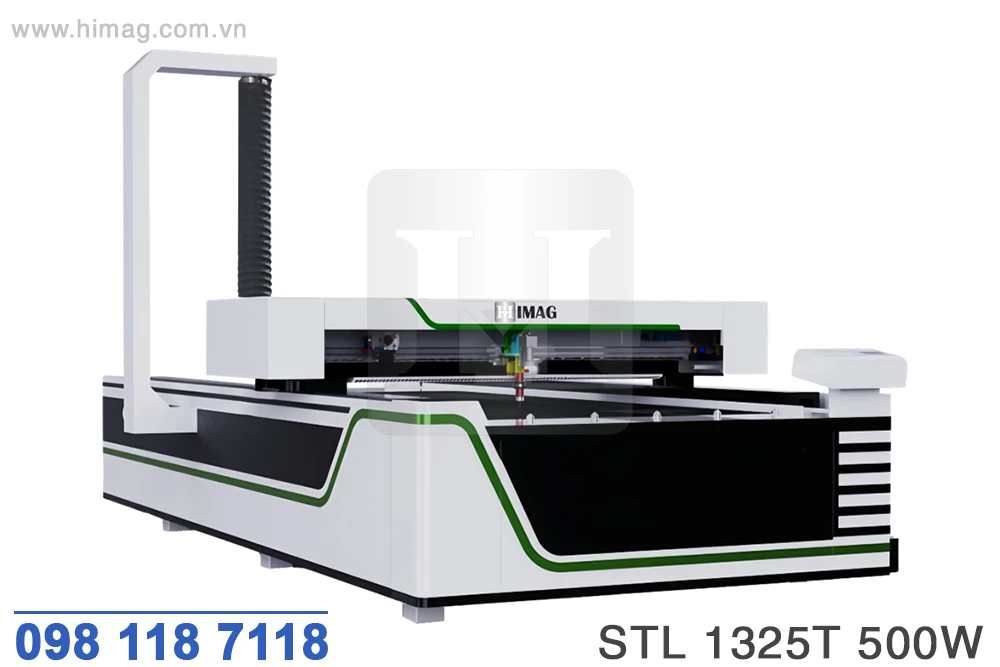 TRANG CHỦ 87 Máy cắt laser CO2 500W khổ 1325 - STL 1325T 500W