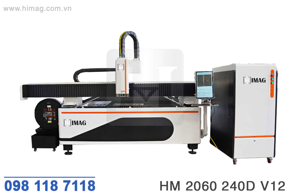 MÁY CẮT LASER KẾT HỢP TẤM ỐNG 12KW KHỔ 6000x2000MM - HM 2060 240D V12