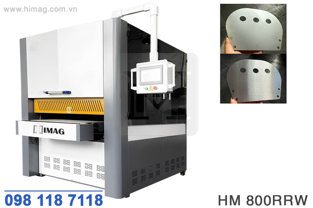 Máy chà nhám kim loại 3 trục khổ 800mm - HM 800RRW