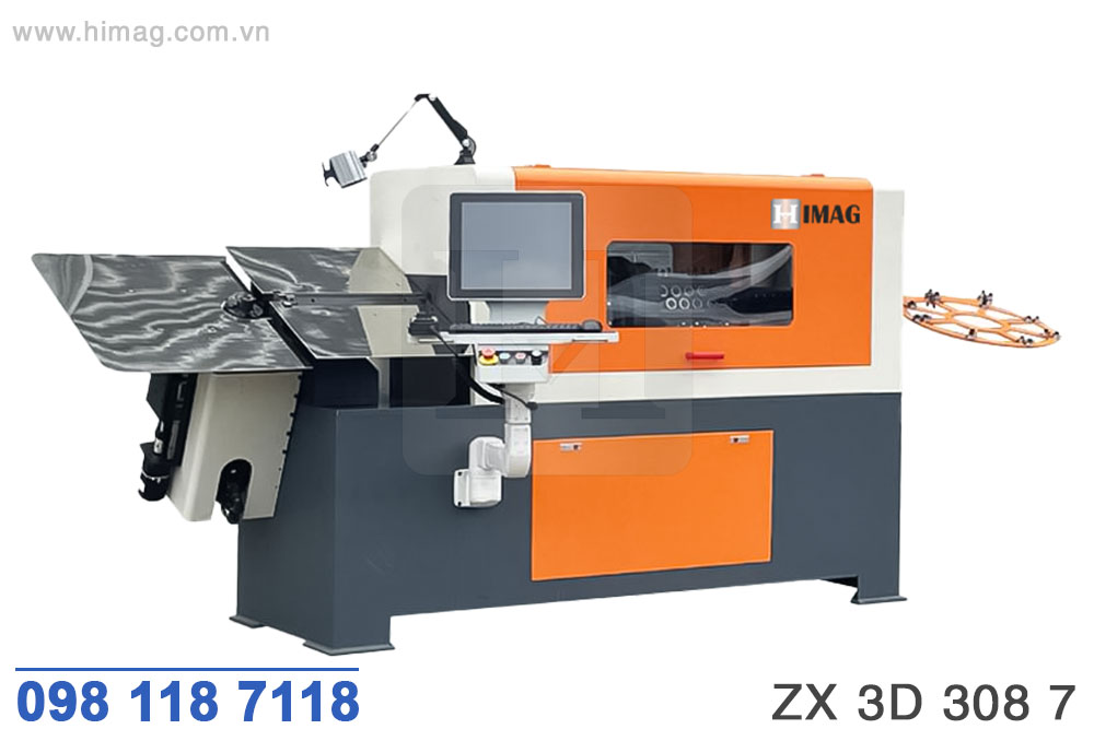 Máy uốn dây 3D 7 trục đường kính 3-8mm - ZD 3D 308 7