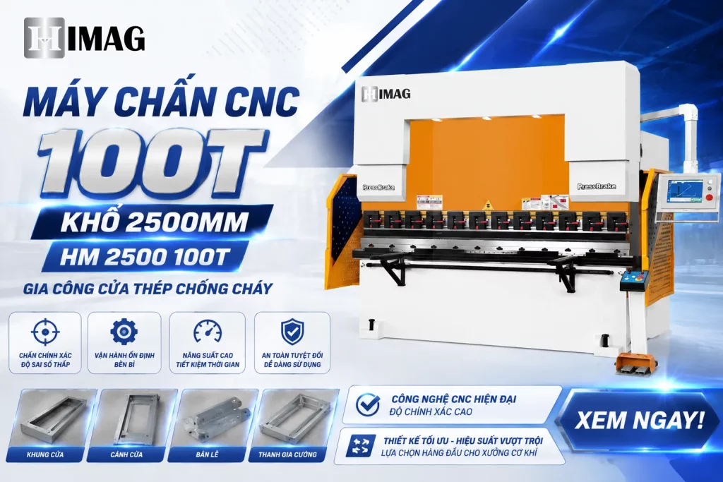 Máy chấn CNC 100T khổ 2500mm