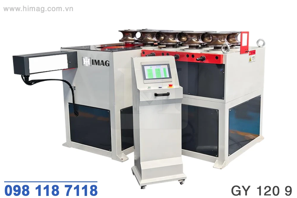 MÁY UỐN ỐNG 9 TRỤC RULO ĐƯỜNG KÍNH 120MM - GY 120 9