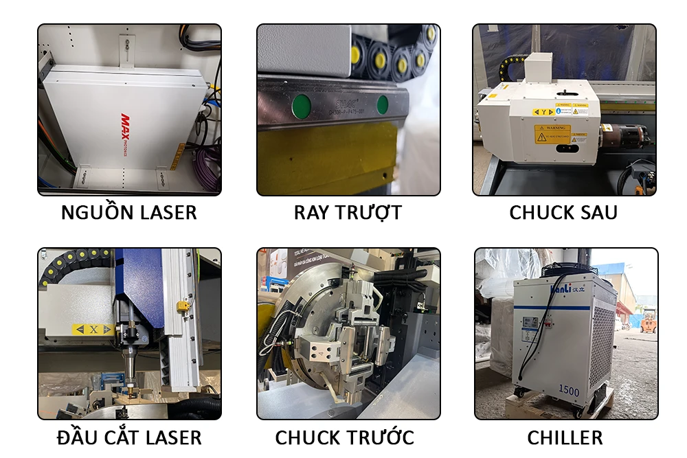 Các Bộ Phận Của Máy Cắt Ống Laser