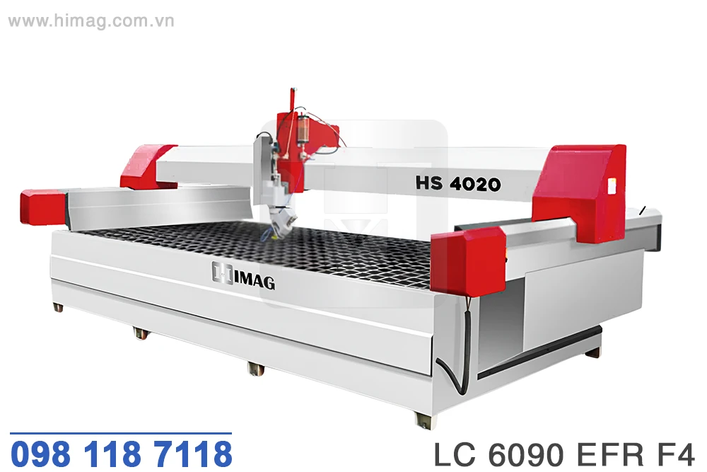 Máy cắt đá tia nước CNC 5 trục bàn 4x2m