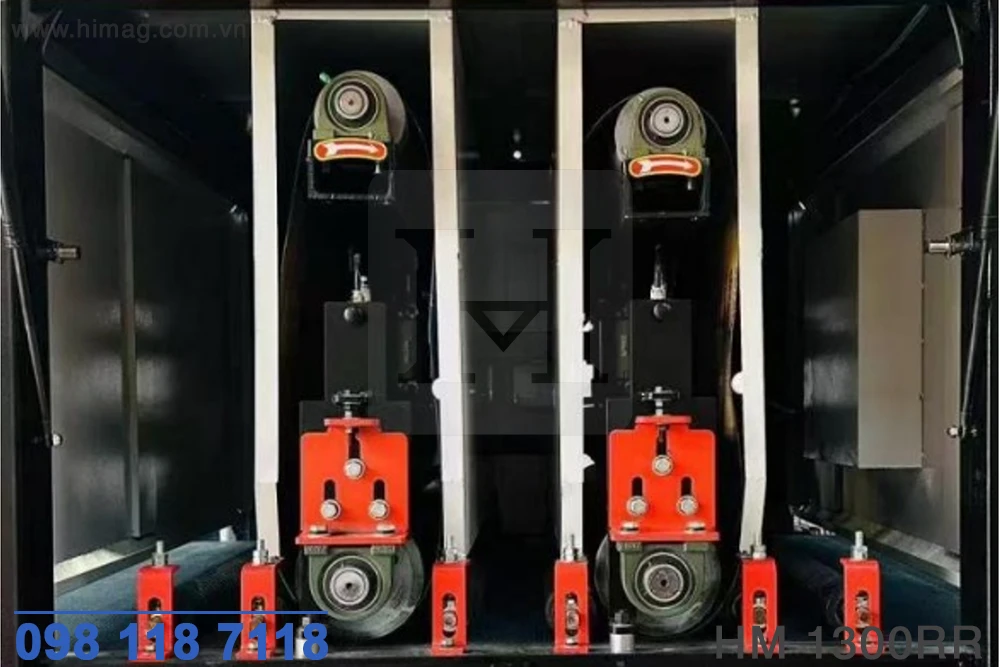 trục máy chà nhám kim loại 2 trục